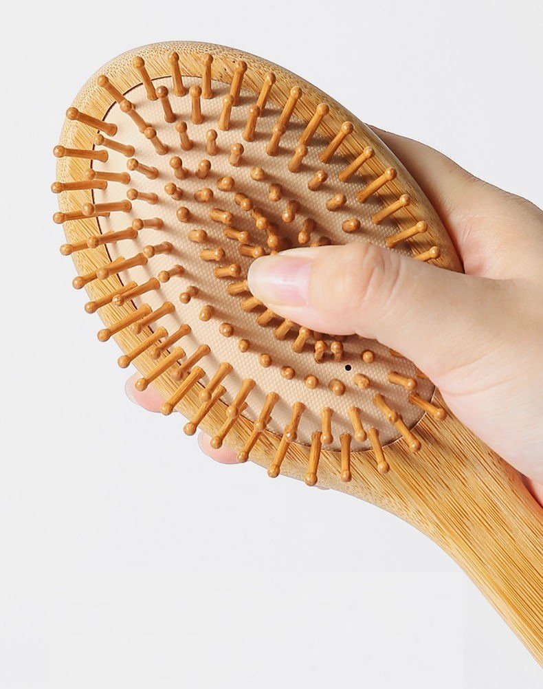 2026/04/1000559659.jpg Bamboo Paddle Wooden Hair Brush - Image 1