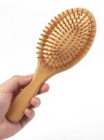 Bamboo Paddle Wooden Hair Brush - Image 3
