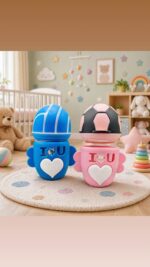Baby Glass Feeder with Football Silicone Cover (120ml) 1 feeder