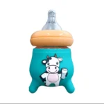 Baby Glass Feeder with Cow Silicone Cover (120ml) - Image 2