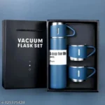 Stainless Steel Vacuum Flask with 2 Cups (500ml) - Image 3
