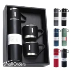 Stainless Steel Vacuum Flask with 2 Cups (500ml) - Image 4