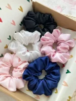 Silk Scrunchie Trendy (pack of 6) Medium size - Image 2
