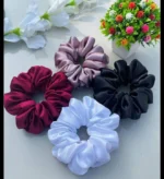 Silk Scrunchie Trendy (pack of 6) Medium size - Image 3