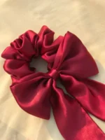 Bow scrunchie silk Trendy ( pack of 2)