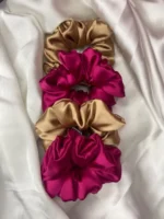 Silk Scrunchie Trendy (pack of 6) Medium size - Image 5