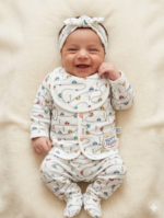 Newborn baby suit 5 pieces Set (white colour)