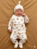 Newborn baby suit 5 pieces Set ( Off-white colour)